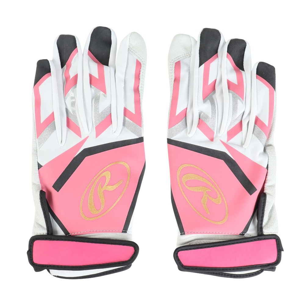 ローリングス（Rawlings）（メンズ）バッティング用グローブ 野球 両手用 シープレザー ミレニア EBG23S03-PK-XL