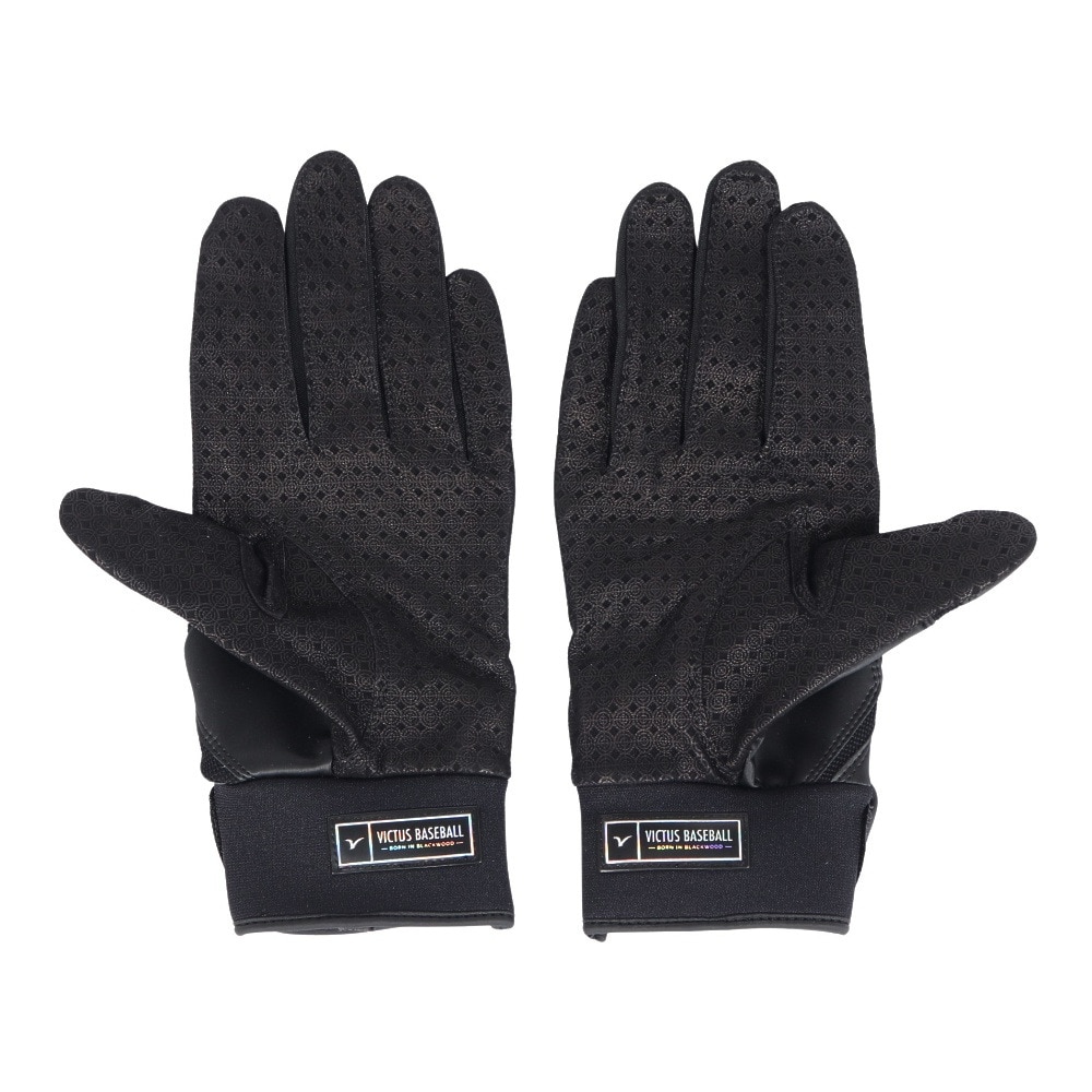 ヴィクタススポーツ（Victus Sports）（メンズ）野球 ショータイム ユース バッティング用グローブ 両手用 VBG3DEB-BK