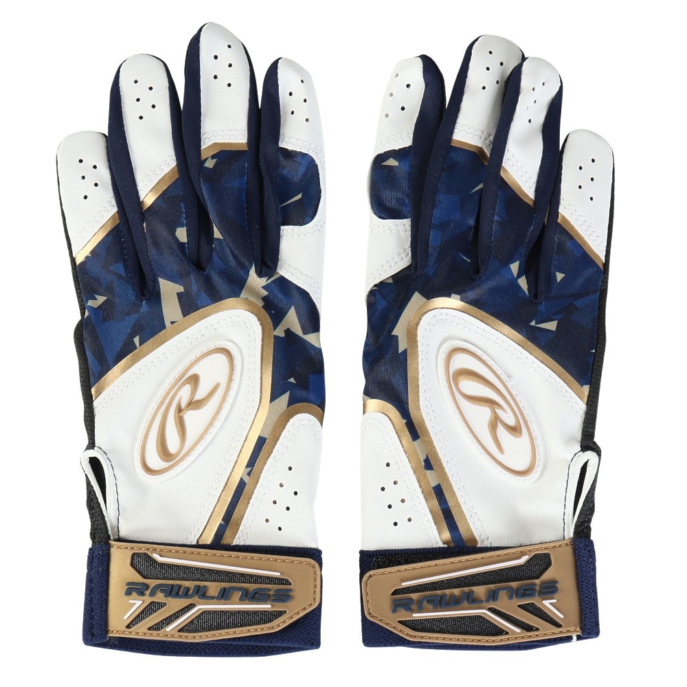 ローリングス（Rawlings）（キッズ）ジュニア バッティング用グローブ 両手用 ベクターカモ2 ハイパーグリップ EBG24S05-N/GO-JR