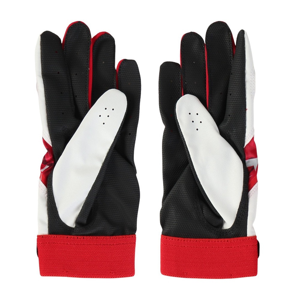 ローリングス（Rawlings）（キッズ）ジュニア バッティング用グローブ 両手用 ベクターカモ2 ハイパーグリップ EBG24S05-RD/RD-JR