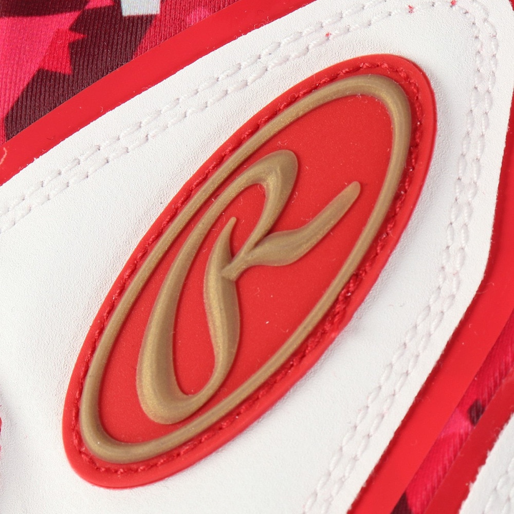 ローリングス（Rawlings）（キッズ）ジュニア バッティング用グローブ 両手用 ベクターカモ2 ハイパーグリップ EBG24S05-RD/RD-JR