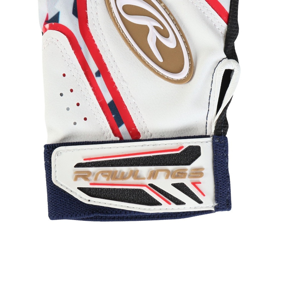 ローリングス（Rawlings）（キッズ）ジュニア バッティング用グローブ 両手用 ベクターカモ2 ハイパーグリップ EBG24S05-USA-JR