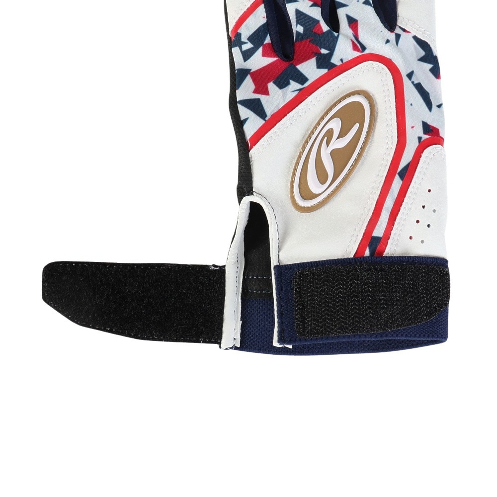 ローリングス（Rawlings）（キッズ）ジュニア バッティング用グローブ 両手用 ベクターカモ2 ハイパーグリップ EBG24S05-USA-JR