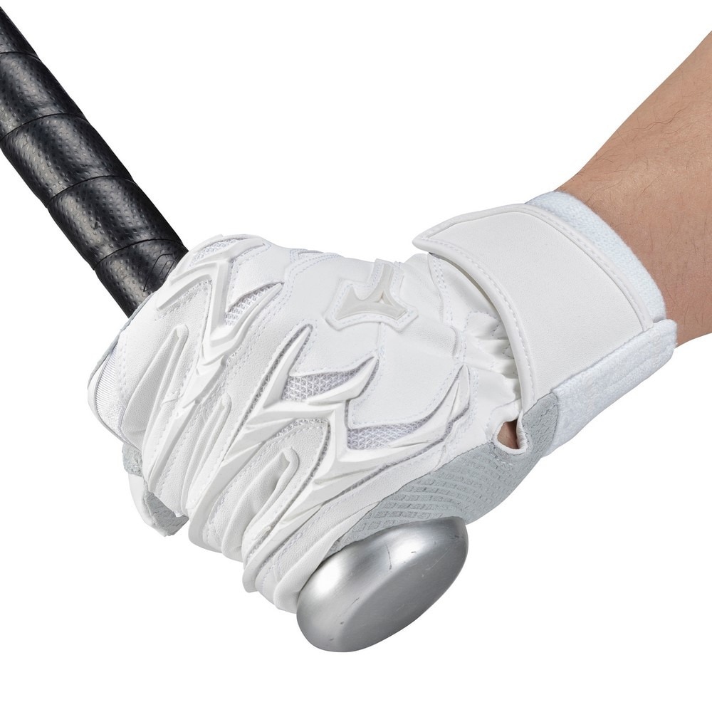 ミズノ（MIZUNO）（メンズ、レディース）ミズノプロ バッティング用グローブ 野球 高校野球ルール対応モデル シリコンパワーアークDI 両手組 1EJEH25010