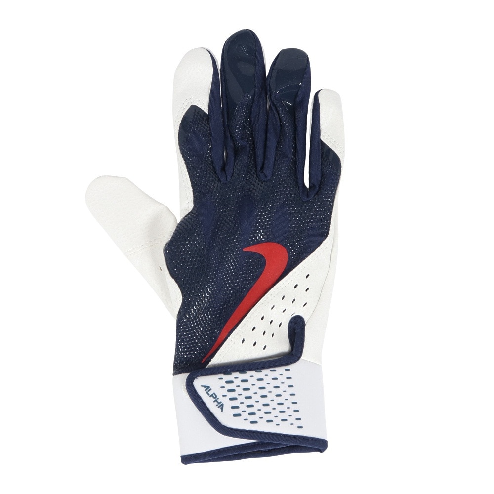 ナイキ（NIKE）（メンズ）バッティング用グローブ 野球 アルファ バッティングG 両手用 BA1030-420