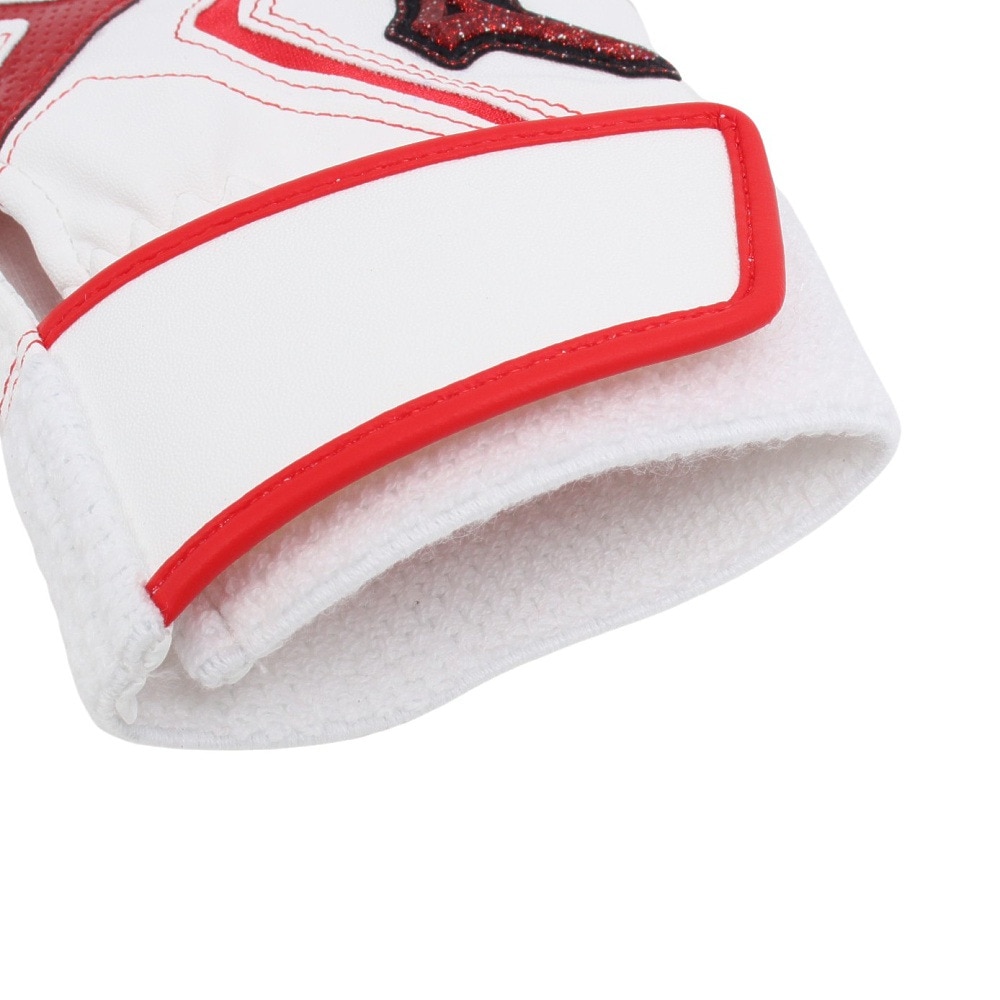 ミズノ（MIZUNO）（メンズ、レディース）バッティング用グローブ 野球 両手用 ウィルドライブ レッド 24AW 1EJEA54501