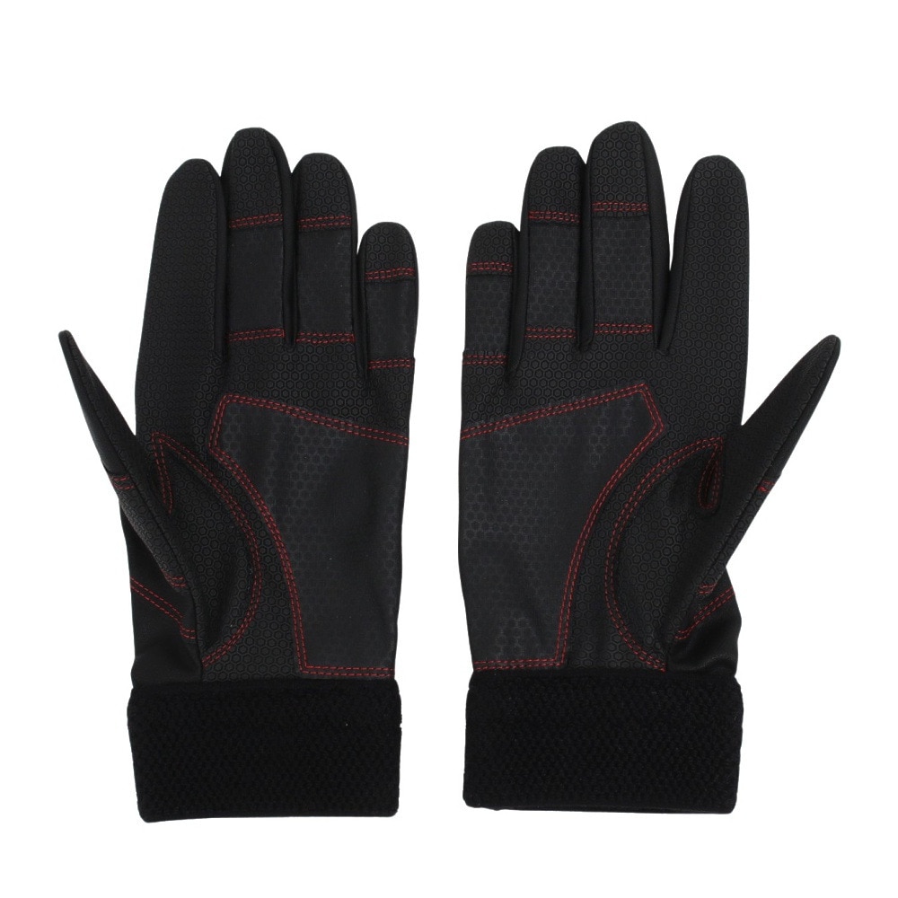 ミズノ（MIZUNO）（メンズ、レディース）バッティング用グローブ 野球 両手用 ウィルドライブ レッド 24AW 1EJEA54509