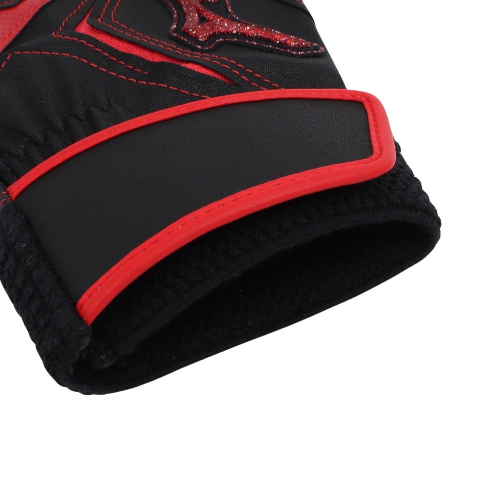 ミズノ（MIZUNO）（メンズ、レディース）バッティング用グローブ 野球 両手用 ウィルドライブ レッド 24AW 1EJEA54509