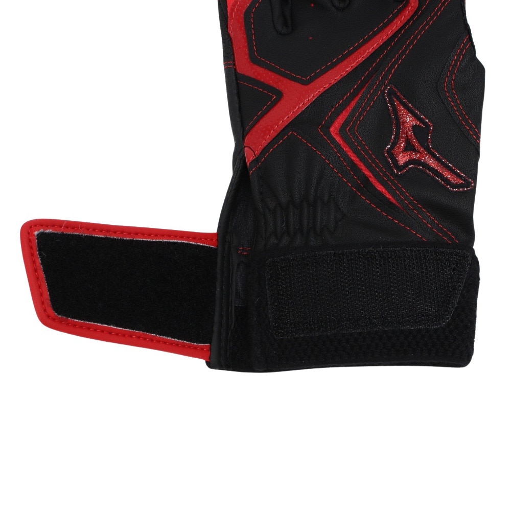 ミズノ（MIZUNO）（メンズ、レディース）バッティング用グローブ 野球 両手用 ウィルドライブ レッド 24AW 1EJEA54509