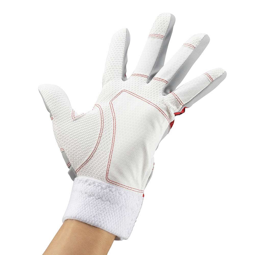 ミズノ（MIZUNO）（キッズ）バッティング用グローブ ジュニア 野球 両手用 ウィルドライブ レッドJr 24AW 1EJEY54505