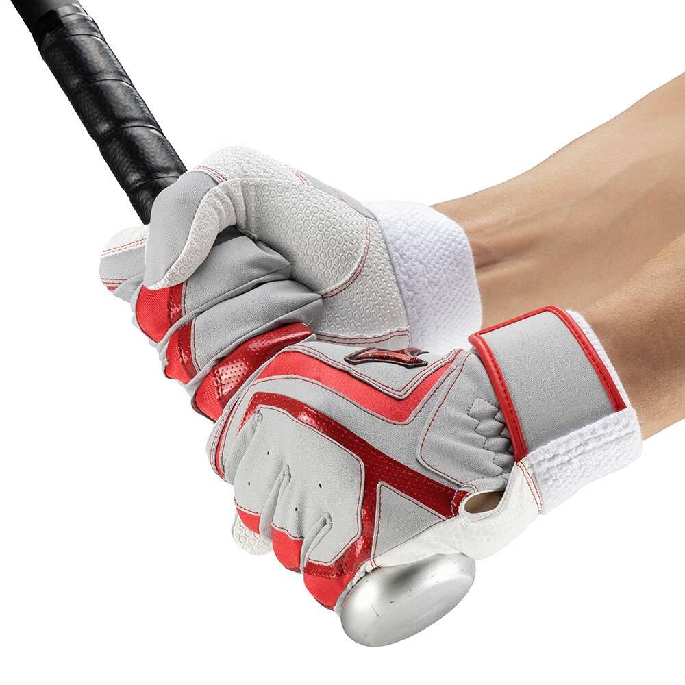 ミズノ（MIZUNO）（キッズ）バッティング用グローブ ジュニア 野球 両手用 ウィルドライブ レッドJr 24AW 1EJEY54505