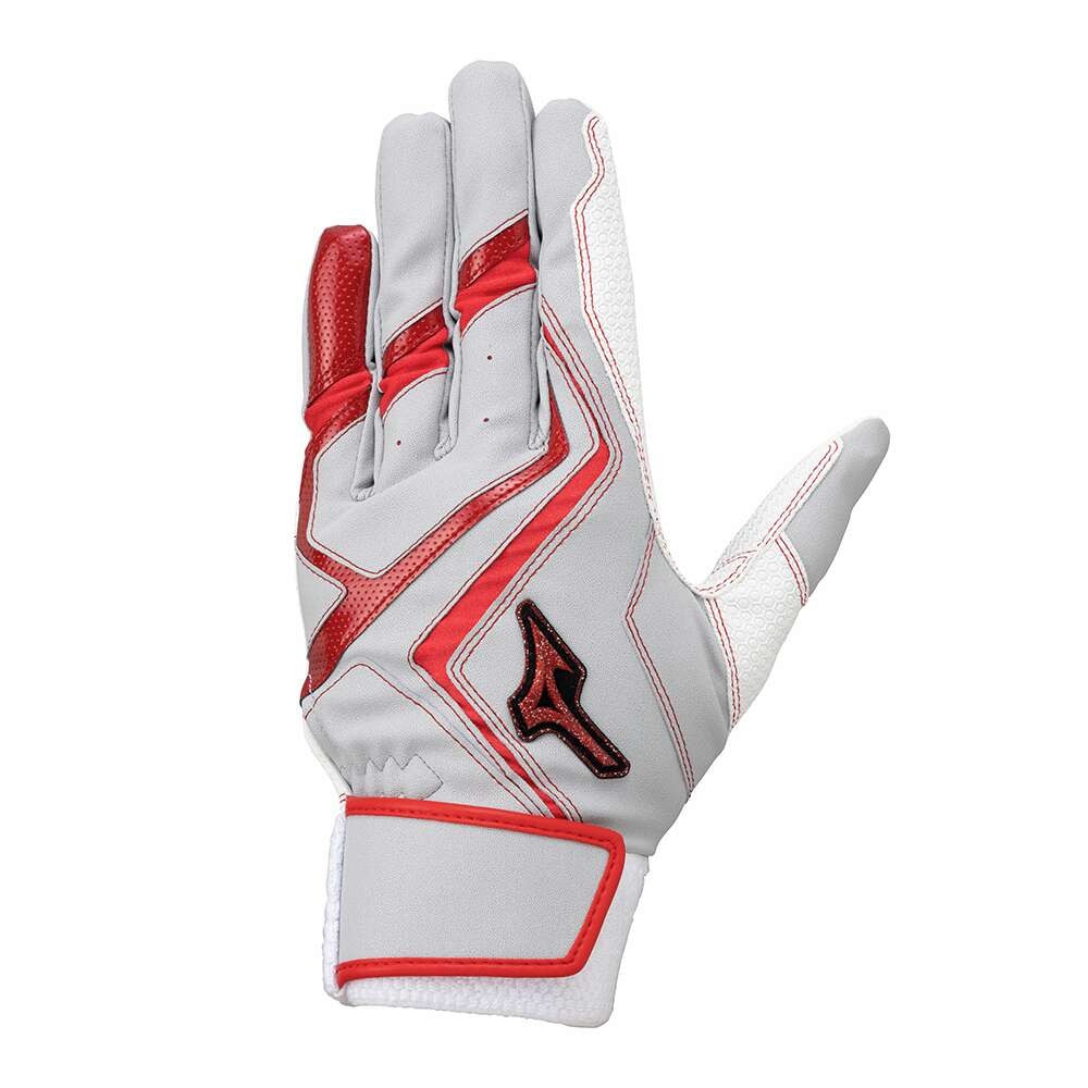 ミズノ（MIZUNO）（キッズ）バッティング用グローブ ジュニア 野球 両手用 ウィルドライブ レッドJr 24AW 1EJEY54505