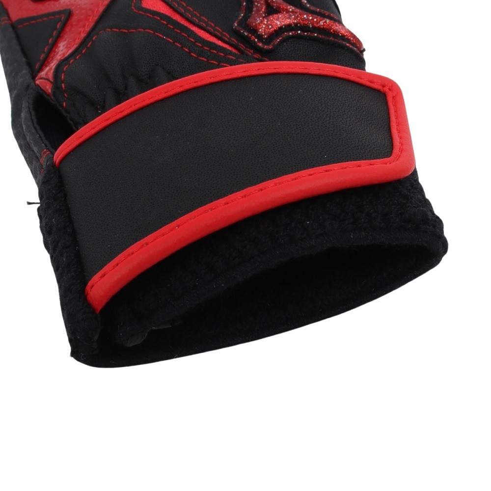 ミズノ（MIZUNO）（キッズ）バッティング用グローブ ジュニア 野球 両手用 ウィルドライブ レッドJr 24AW 1EJEY54509