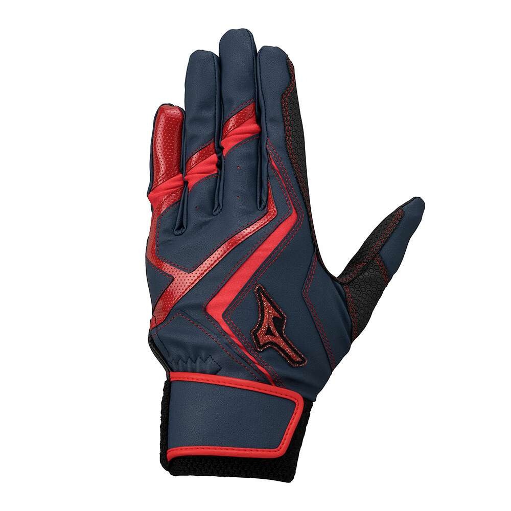 ミズノ（MIZUNO）（キッズ）バッティング用グローブ ジュニア 野球 両手用 ウィルドライブ レッドJr 24AW 1EJEY54514