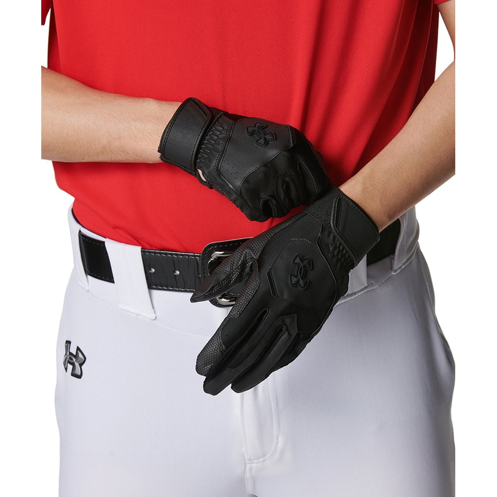アンダーアーマー（UNDER ARMOUR）（メンズ）バッティング用グローブ 野球 クリーンアップ ノンカラー 6001311 001
