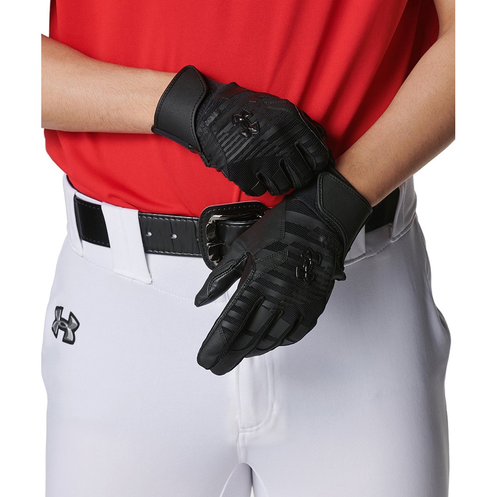 アンダーアーマー（UNDER ARMOUR）（メンズ）バッティング用グローブ 野球 クリーンアップ プロ  ノンカラー 6001313 001