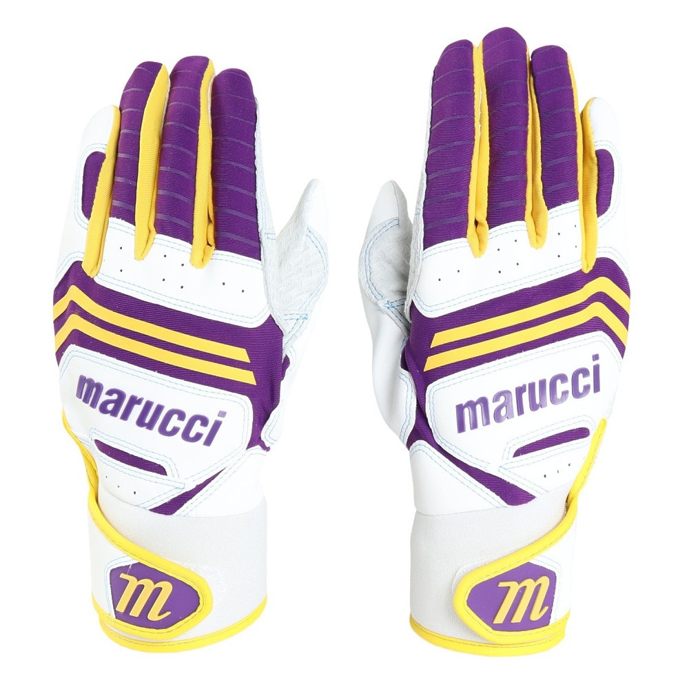 マルーチ（marucci）（メンズ）バッティング用グローブ 野球 ブズン 両手用 MBGFZNP-W/PR/YL
