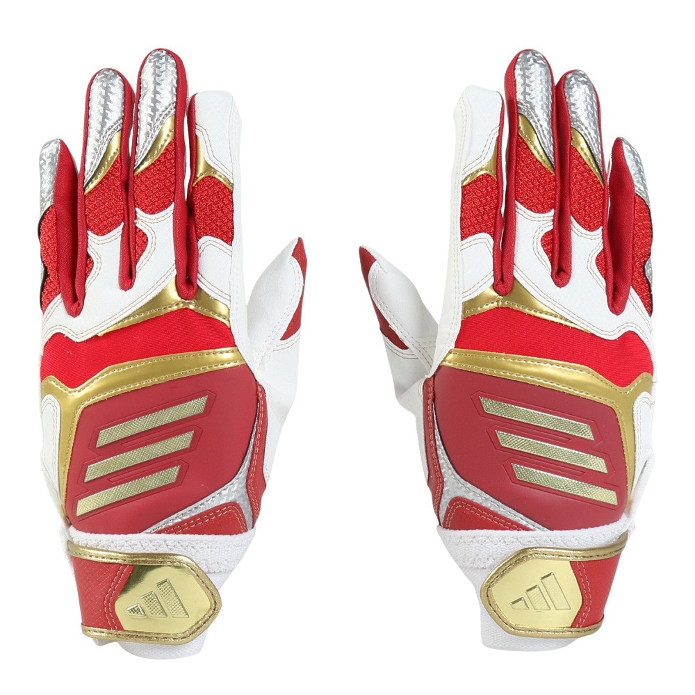アディダス（adidas）（キッズ）バッティング用グローブ 野球 グラブ ジュニア 両手用 LBG904-6482