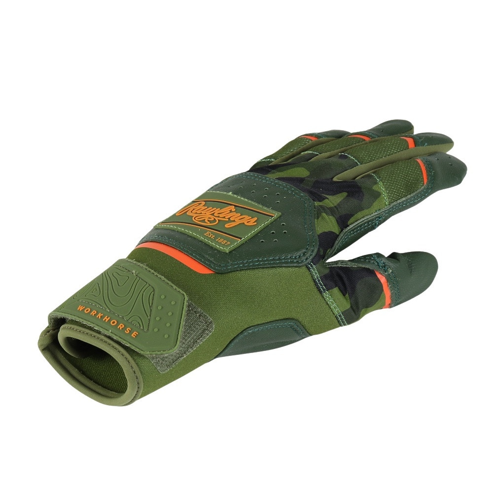 ローリングス（Rawlings）（メンズ、レディース）バッティング用グローブ 野球 2025 WORK HORSE WH25BG-CAMO-USA