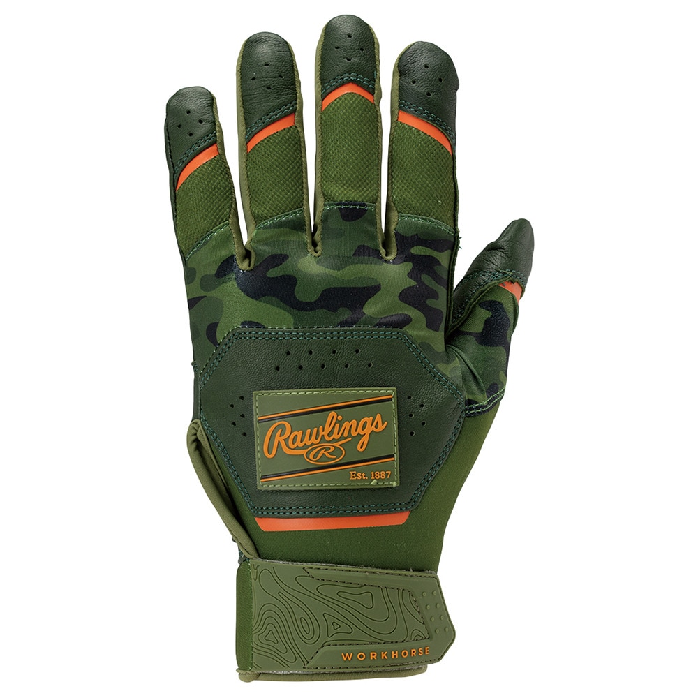 ローリングス（Rawlings）（メンズ、レディース）【新商品】 バッティング用グローブ 野球 2025 WORK HORSE WH25BG-CAMO-USA