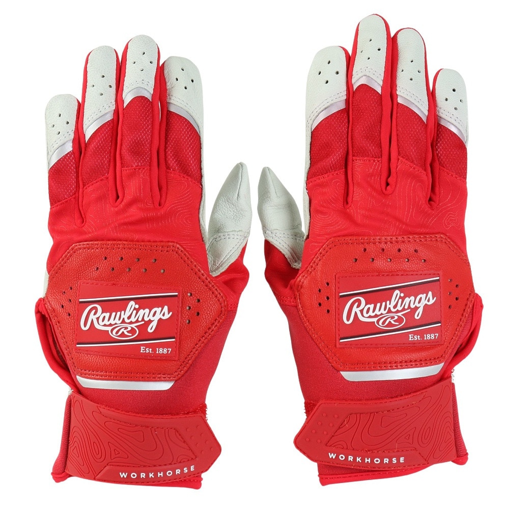 ローリングス（Rawlings）（メンズ、レディース）バッティング用グローブ 野球 2025 WORK WH25BG-RD-USA