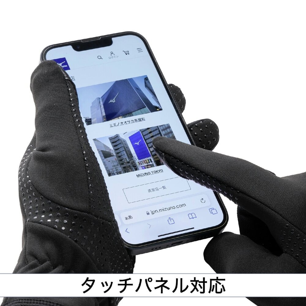 ミズノ（MIZUNO）（メンズ、レディース）野球 ミズノプロ フリース手袋 12JYCA0209