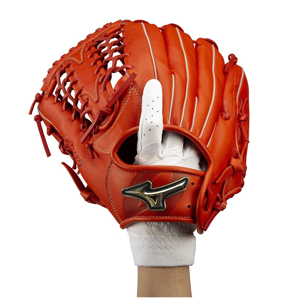 ミズノ（MIZUNO）（メンズ）守備用グローブ 野球 守備手袋 右手用 高校野球ルール対応モデル 1EJED26110
