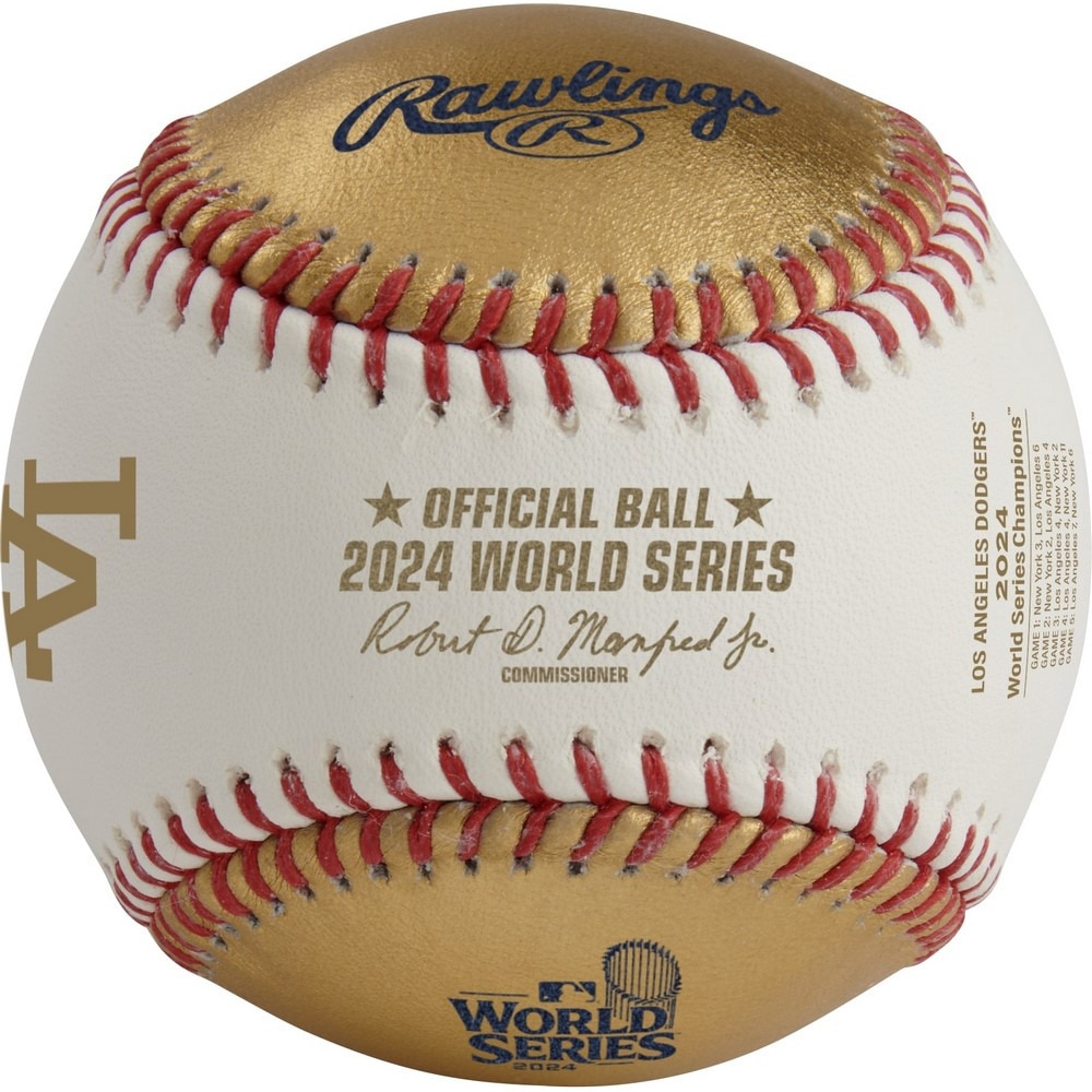 ローリングス（Rawlings）（メンズ、レディース）野球 ボール 2024ワールドシリーズ チャンピオンボール キューブ R00710002-WSBB24CHMP-R