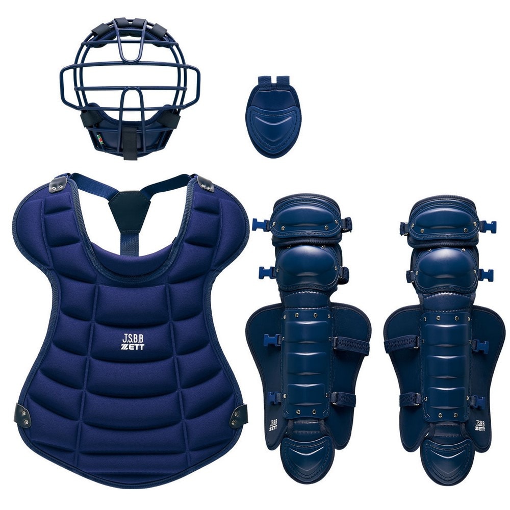 ゼット（ZETT）（キッズ）野球 ジュニア軟式・ジュニアゴムソフト用防具4点セット BL703SET-2900