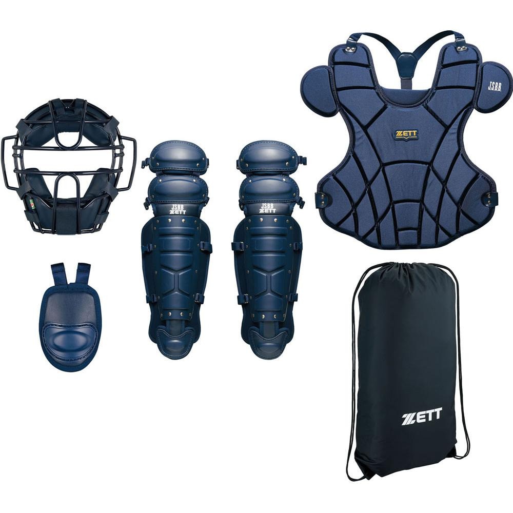 ゼット（ZETT）（メンズ）野球 軟式用 キャッチャー 防具4点セット 