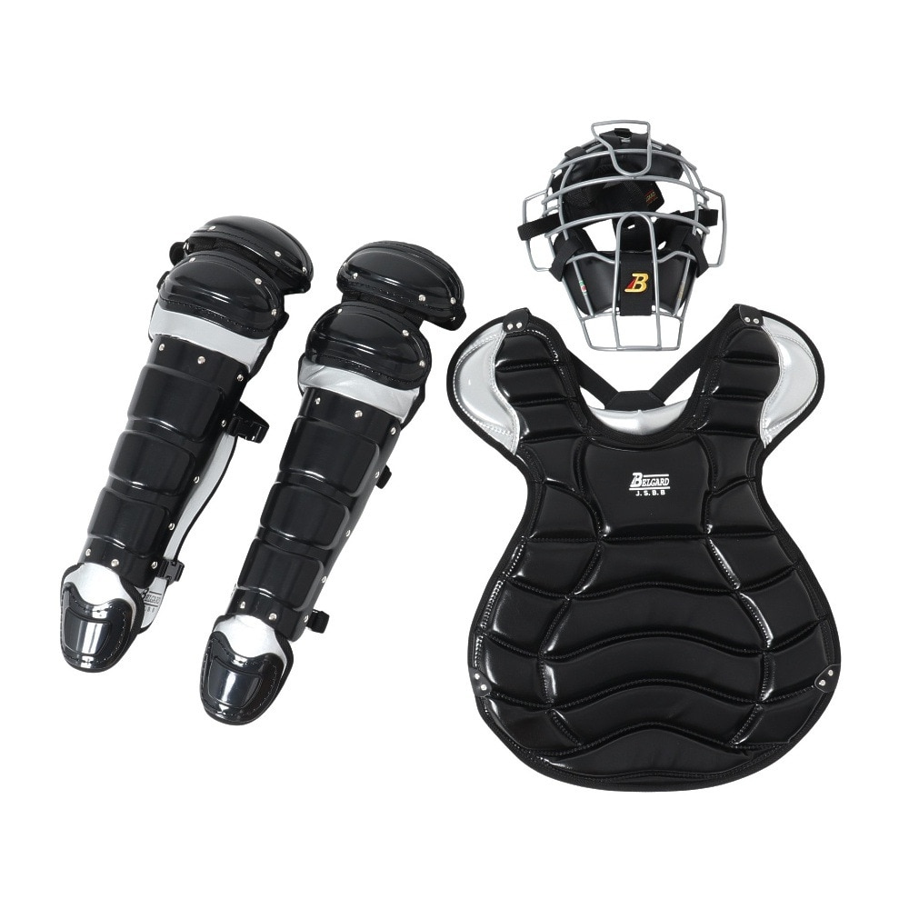 ベルガード（BELGARD）（メンズ）野球 軟式用 キャッチャー 防具 3点セット MPL1550-BKSV
