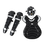 (メンズ)野球 軟式用 キャッチャー 防具 3点セット MPL1550-BKSV