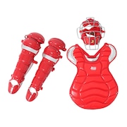 (メンズ)野球 軟式用 キャッチャー 防具 3点セット MPL1550-R.SV