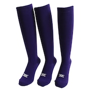 (キッズ)ジュニア 3足組カラーソックス PPL BK03CMG-7400 21~24cm
