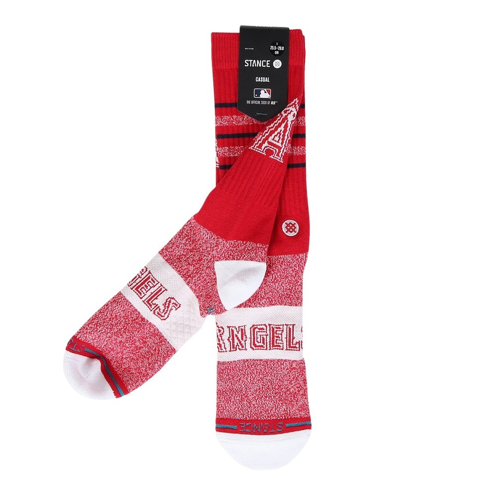 スタンス（STANCE）（メンズ）野球 CLOSER LAA ロサンゼルス・エンゼルス ソックス A556A24CAA RED