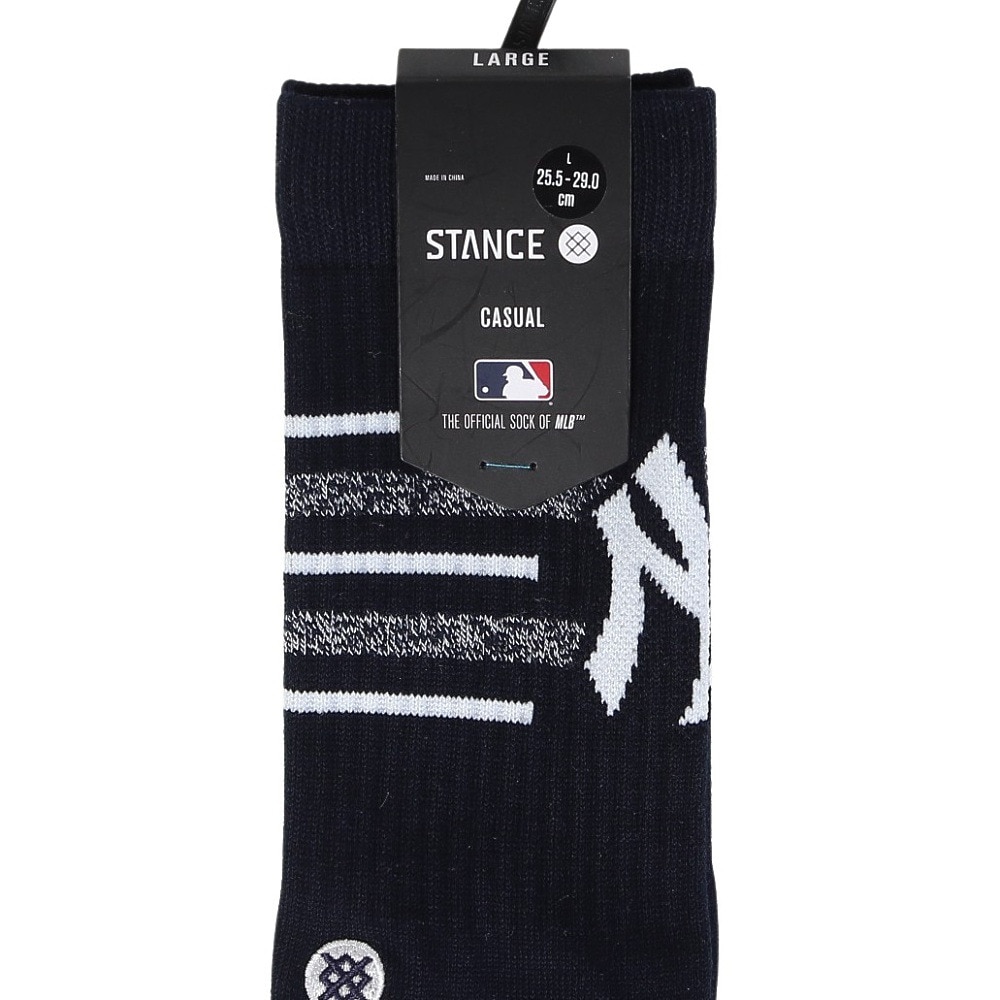 スタンス（STANCE）（メンズ）野球 CLOSER NY ニューヨーク・ヤンキース ソックス A556A24CNY NVY