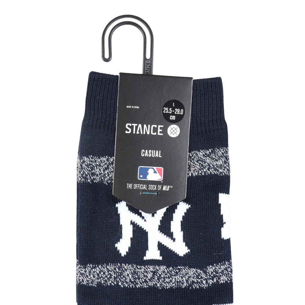 スタンス（STANCE）（メンズ）ニューヨーク・ヤンキース SQUEEZE 2025 MLB ソックス A555A25SQN NVY
