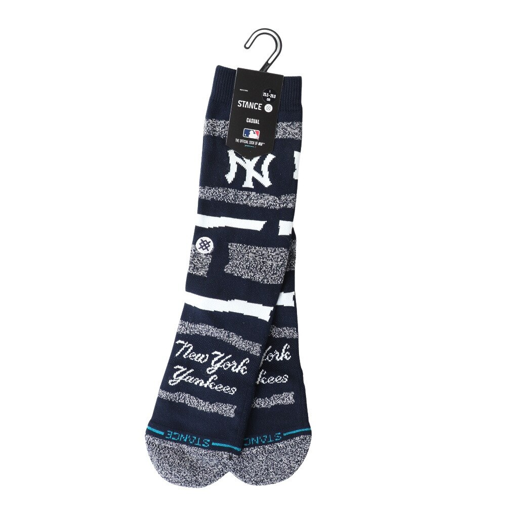 スタンス（STANCE）（メンズ）ニューヨーク・ヤンキース SQUEEZE 2025 MLB ソックス A555A25SQN NVY