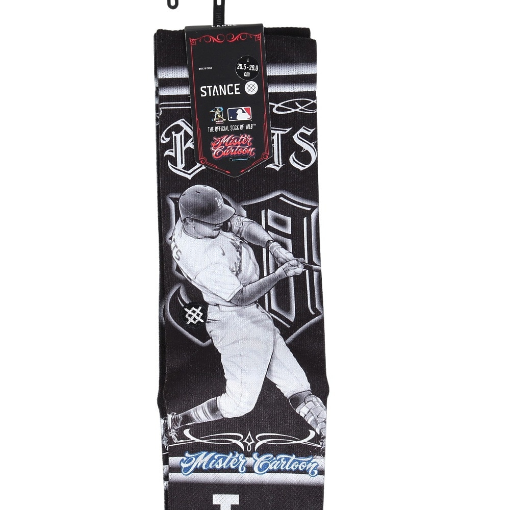 スタンス（STANCE）（メンズ）野球 ソックス BETTS CARTOON CREW A556B24BET BLK