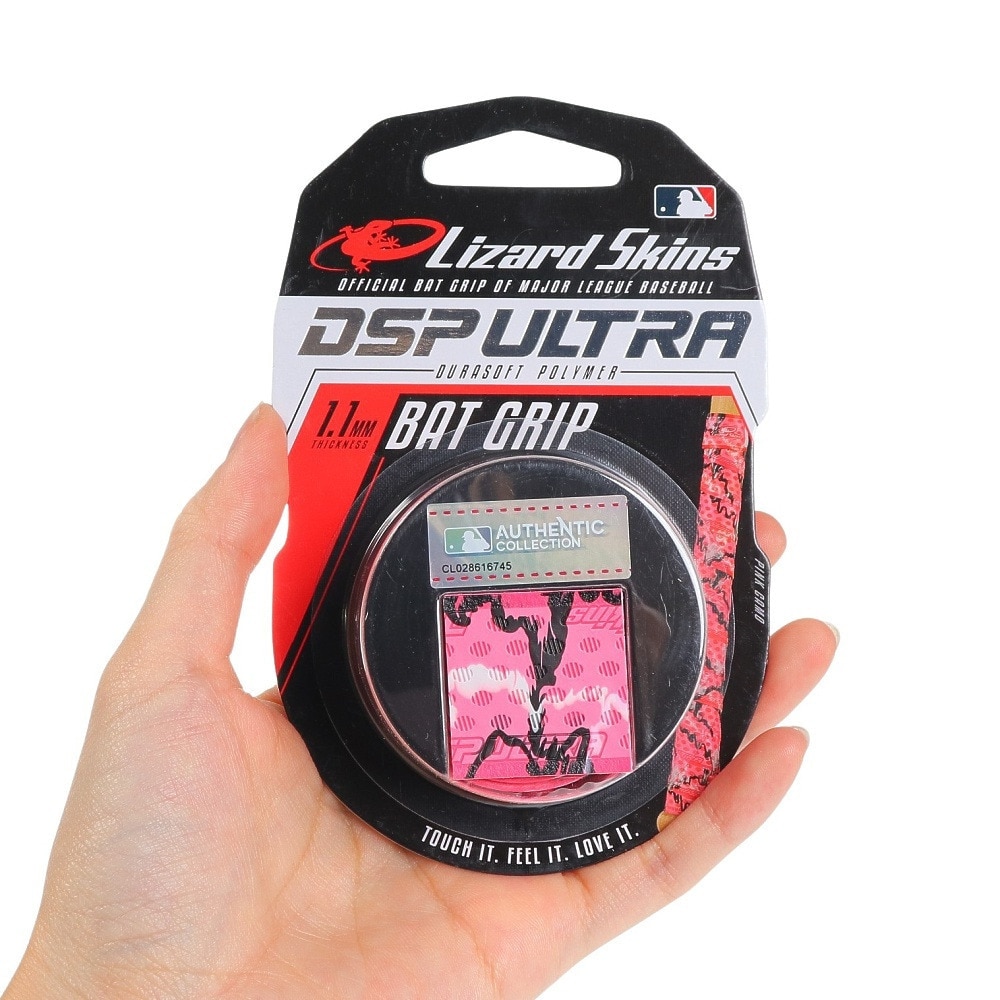 リザードスキン（Lizard Skins）（メンズ、レディース、キッズ）野球 バット グリップテープ DSP ULTRA 1.1mm PINK CAMO