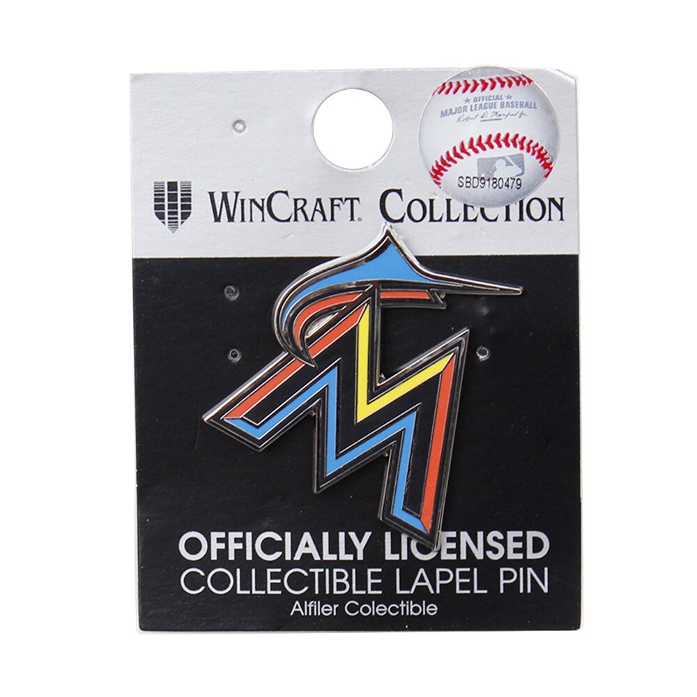 【大奉仕!多少のキズ汚れ有】Miami Marlins PIN JEWELRY CARD 52393012 MARLINS 野球