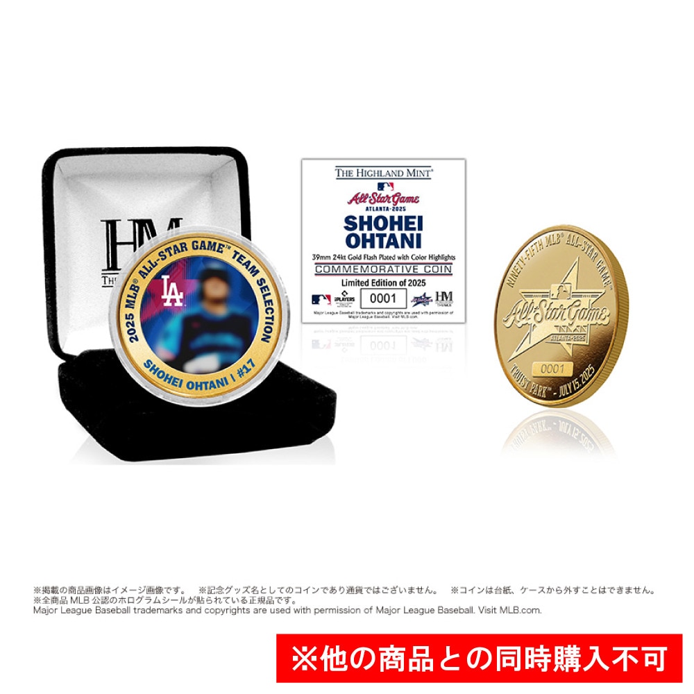 ハイランドミント（The Highland Mint）（メンズ、レディース）【先行予約商品】 ドジャース 大谷翔平 2025 MLB オールスターゲーム出場記念ゴールドコイン 4571651523430