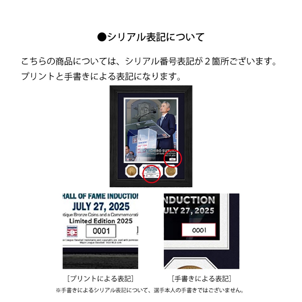 ハイランドミント（The Highland Mint）（メンズ、レディース）【先行予約商品】イチロー MLB 殿堂入りセレモニー記念 ダブルコインフォトミント 4571651523485