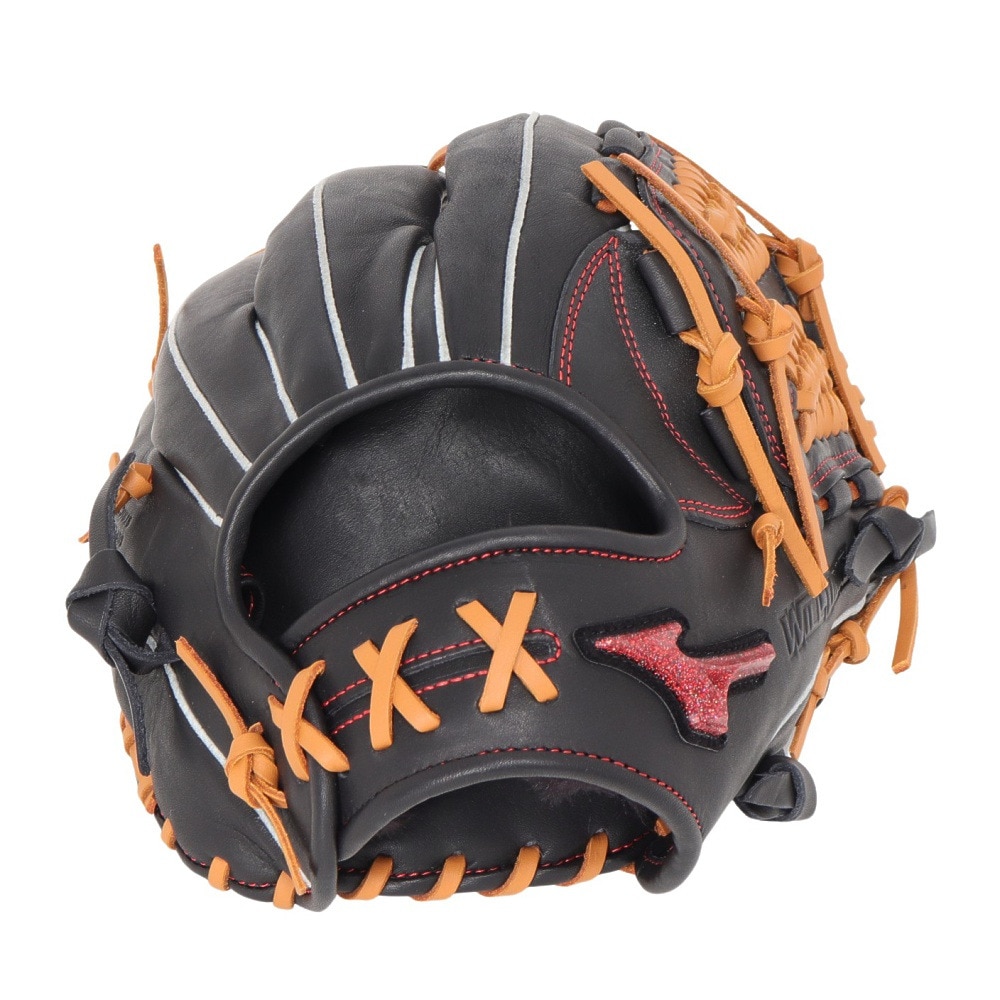 ミズノ（MIZUNO）（メンズ）ソフトボール用グラブ グローブ 内野手用 ウィルドライブ レッド AXI 1AJGS31513 0949