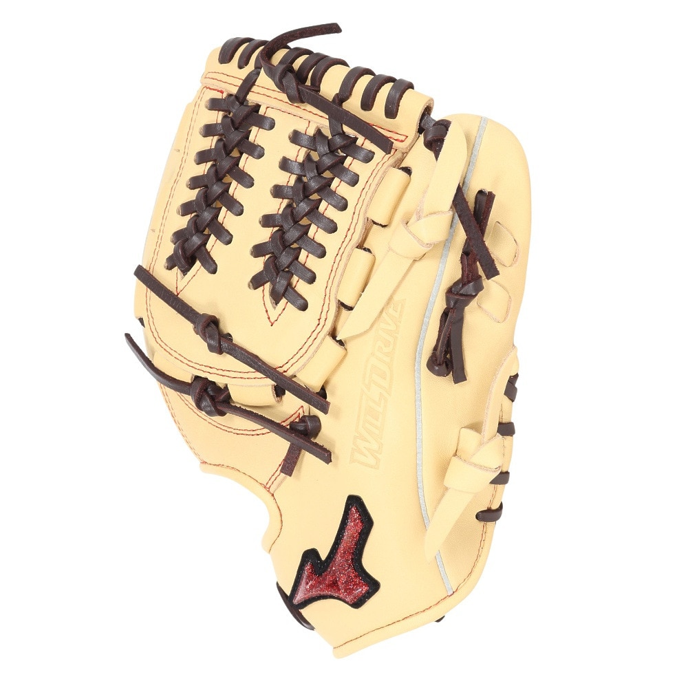 ミズノ（MIZUNO）（メンズ、レディース）ソフトボール用グラブ グローブ 内野手用 ウィルドライブ レッド AXI 24AW 1AJGS31513 8066