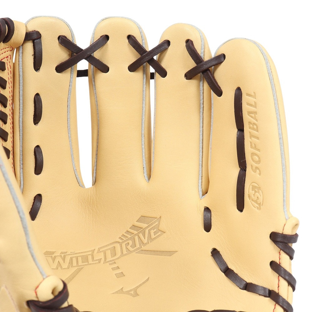 ミズノ（MIZUNO）（メンズ、レディース）ソフトボール用グラブ グローブ 内野手用 ウィルドライブ レッド AXI 24AW 1AJGS31513 8066