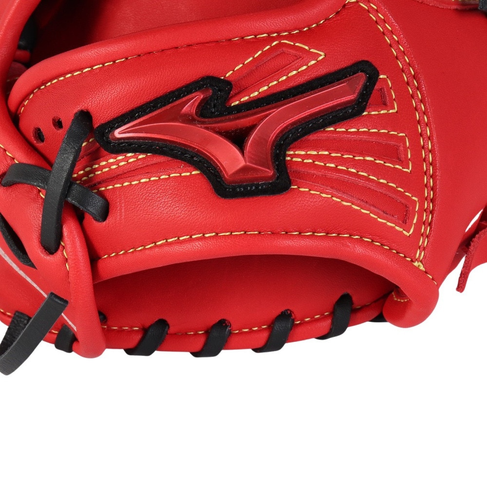 ミズノ（MIZUNO）（メンズ、レディース）ソフトボール用グラブ グローブ 内野手用 ウィルドライブ レッド IBE サイズ9 1AJGS32413 7009