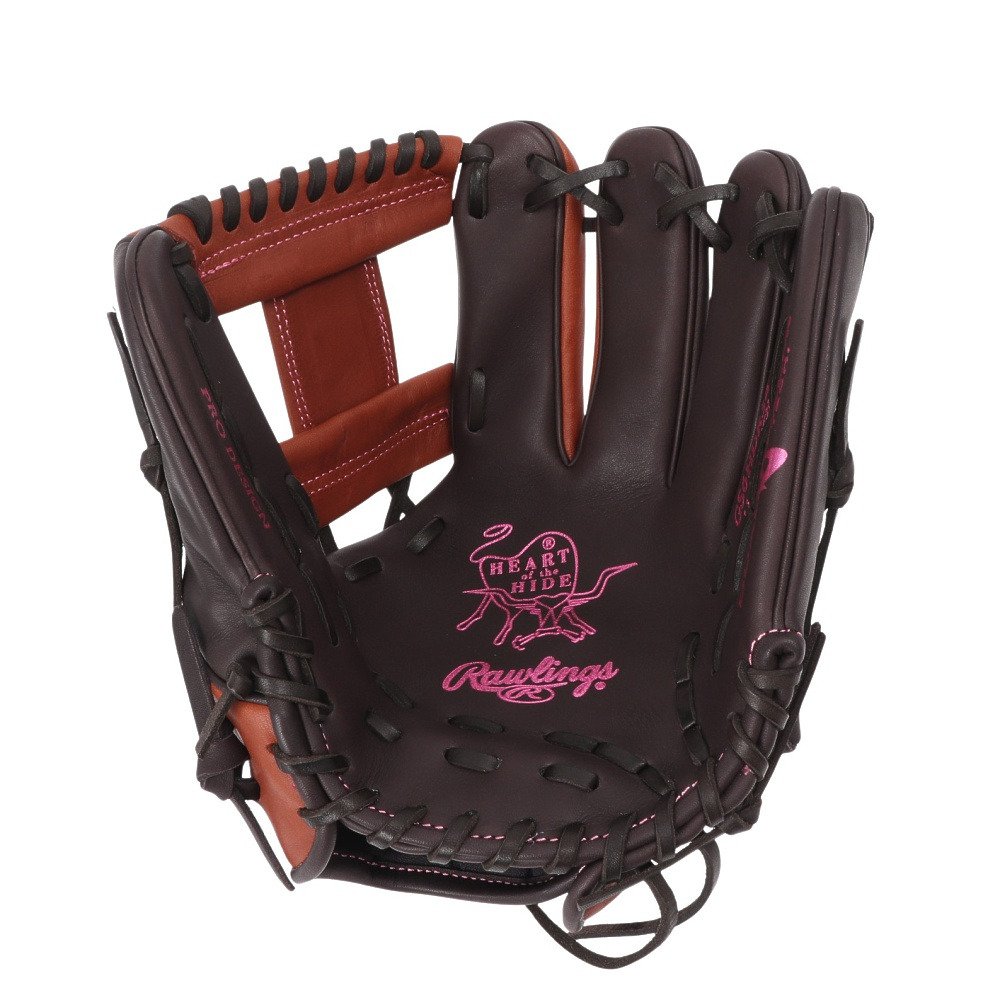 ローリングス（Rawlings）（レディース）ソフトボール用グラブ グローブ 内野手用 ソフト HOH DP カラーズ R34 右投用 GS6HDR34-MO/BR