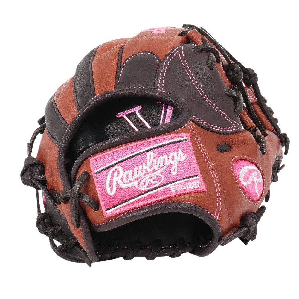 ローリングス（Rawlings）（レディース）ソフトボール用グラブ グローブ 内野手用 ソフト HOH DP カラーズ R34 右投用 GS6HDR34-MO/BR