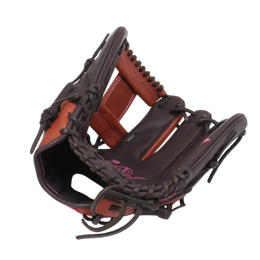 ローリングス（Rawlings）（レディース）ソフトボール用グラブ グローブ 内野手用 ソフト HOH DP カラーズ R34 右投用 GS6HDR34-MO/BR